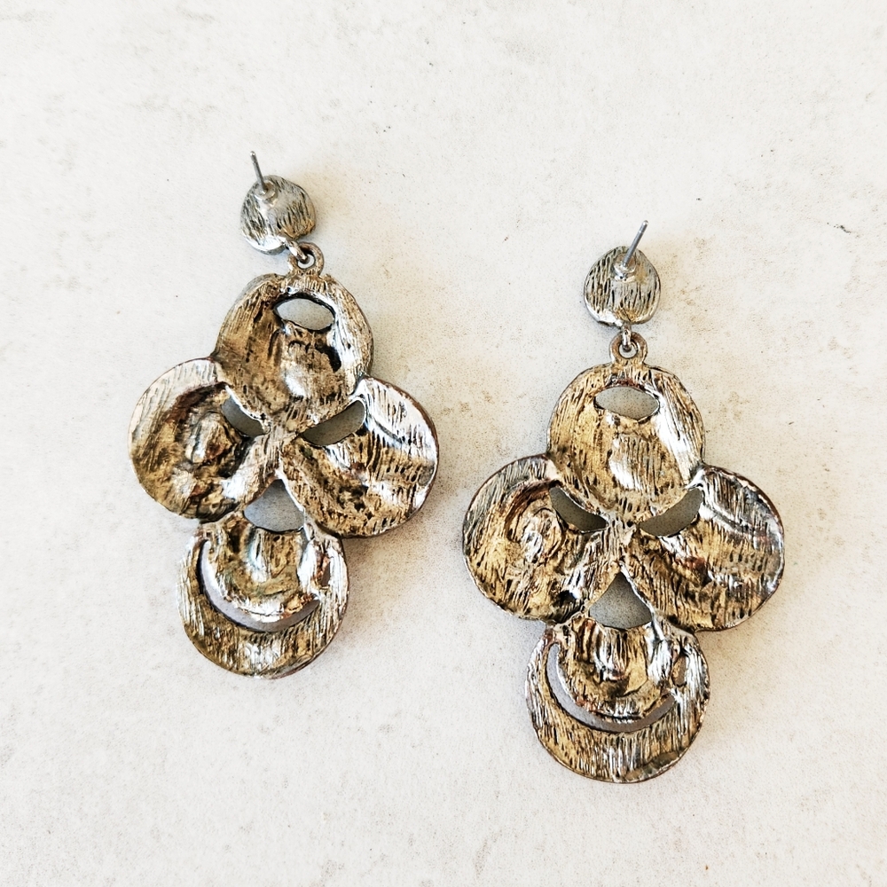 Unique Boho Dangle Drop Large Beaded Statement Ea… - image 8